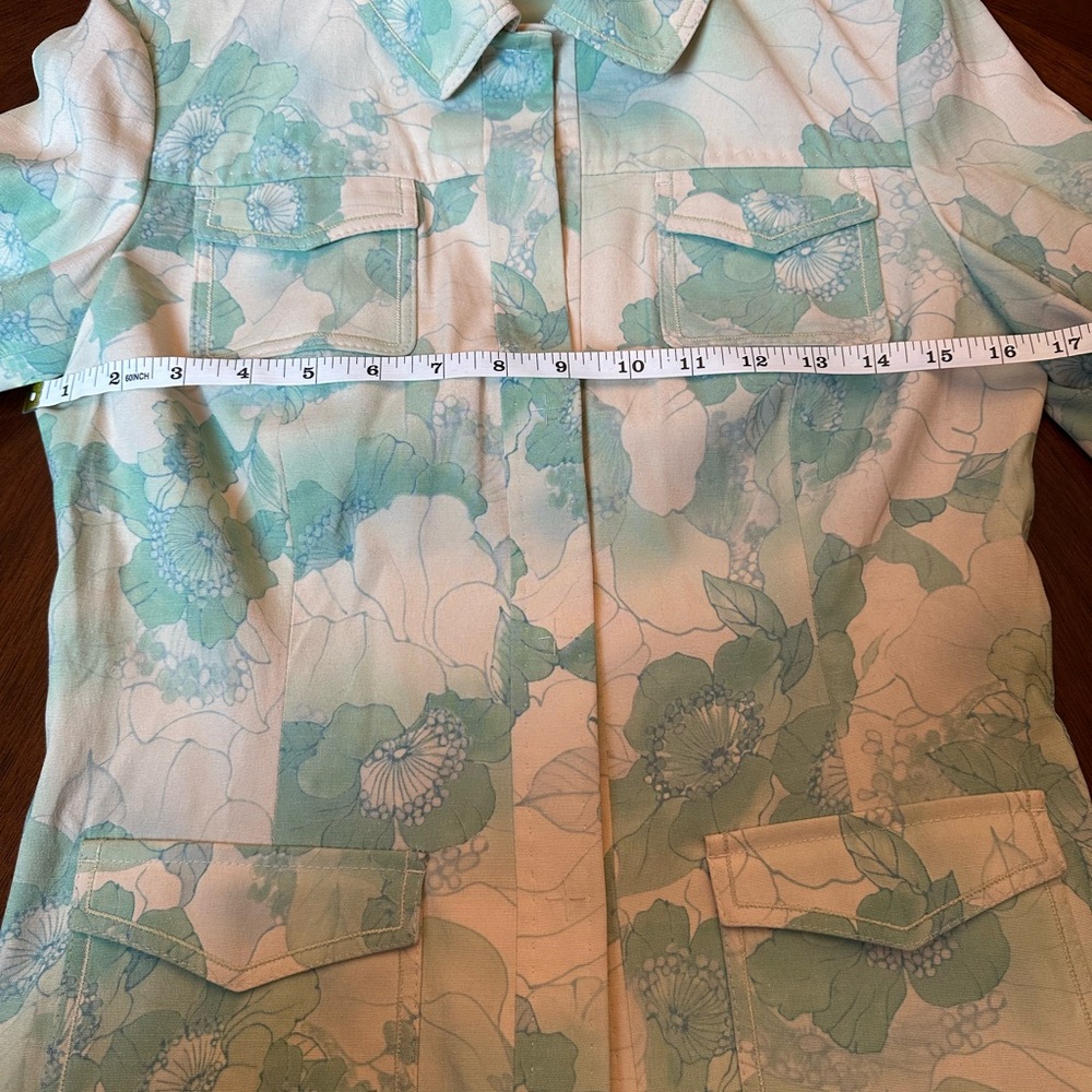 Elie Tahari Floral Jacket Blazer Lightweight Spring Jacket - Picture 10 of 14